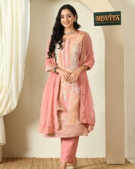 Ethnic Motifs Woven Design Kurta with Trousers & Dupatta